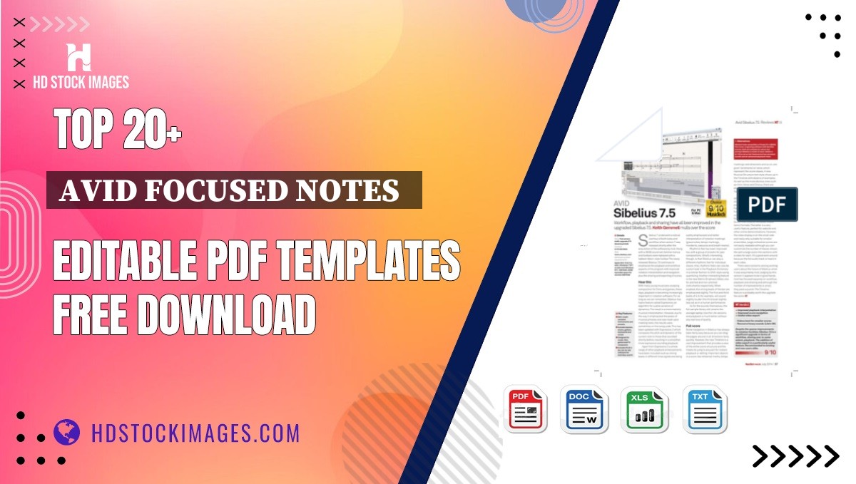 Top 20+ Avid Focused Notes   Editable PDF Templates Free Download