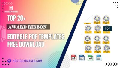 Top 20+ Award Ribbon   Editable PDF Templates Free Download