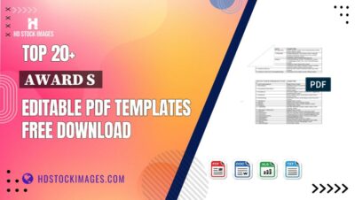 Top 20+ Award S  Editable PDF Templates Free Download