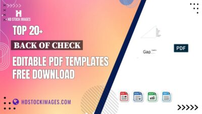 Top 20+ Back Of Check Editable PDF Templates Free Download