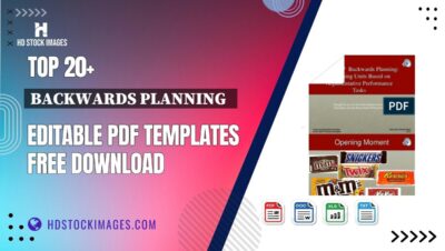 Top 20+ Backwards Planning   Editable PDF Templates Free Download