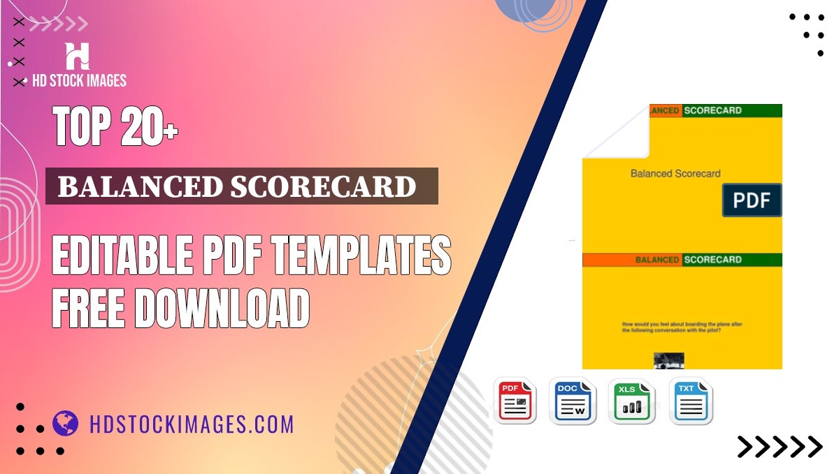 Top 20+ Balanced Scorecard   Editable PDF Templates Free Download