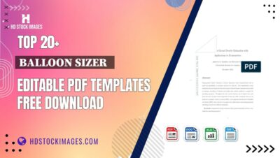 Top 20+ Balloon Sizer   Editable PDF Templates Free Download