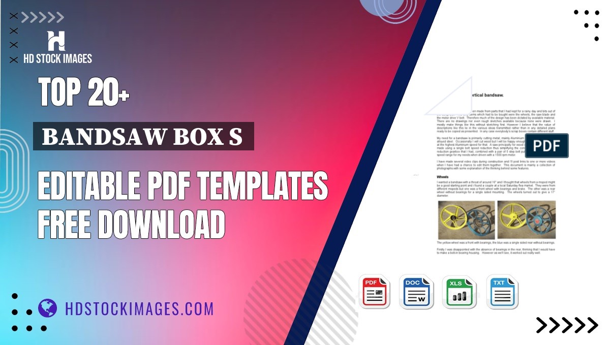 Top 20+ Bandsaw Box S  Editable PDF Templates Free Download