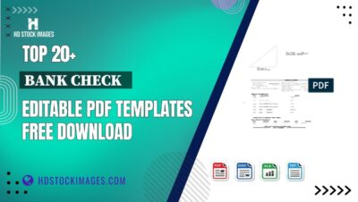 Top 20+ Bank Check   Editable PDF Templates Free Download