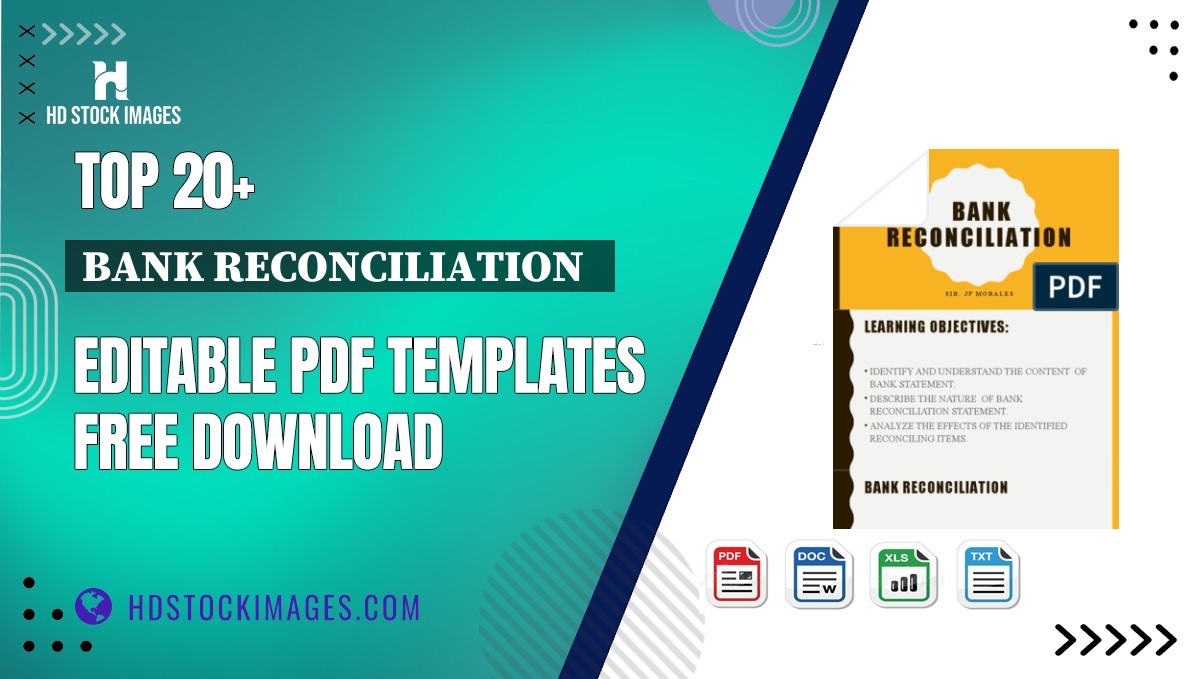 Top 20+ Bank Reconciliation   Editable PDF Templates Free Download