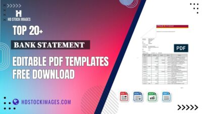 Top 20+ Bank Statement   Editable PDF Templates Free Download