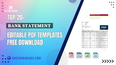 Top 20+ Bank Statement  Editable PDF Templates Free Download