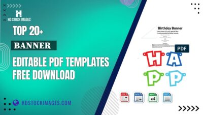 Top 20+ Banner   Editable PDF Templates Free Download