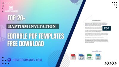 Top 20+ Baptism Invitation   Editable PDF Templates Free Download