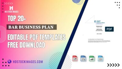 Top 20+ Bar Business Plan   Editable PDF Templates Free Download