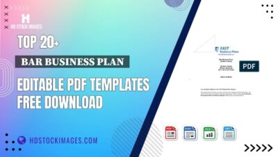 Top 20+  Bar Business Plan  Editable PDF Templates Free Download