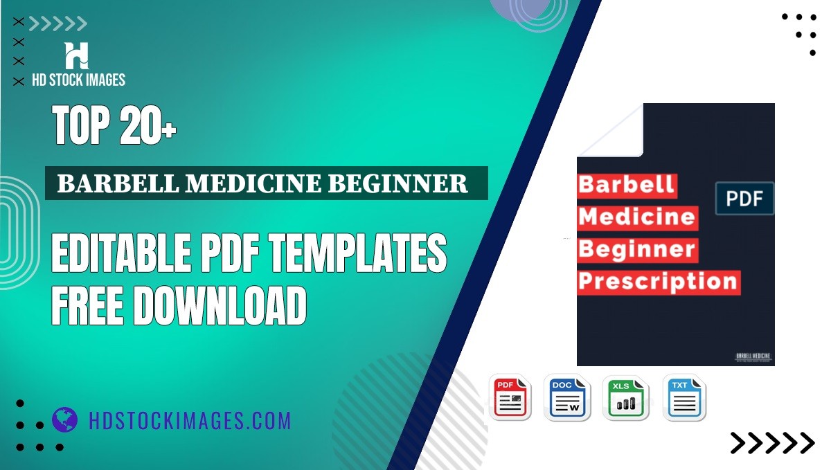 Top 20+ Barbell Medicine Beginner   Editable PDF Templates Free Download