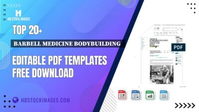 Top 20+ Barbell Medicine Bodybuilding   Editable PDF Templates Free Download