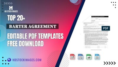 Top 20+  Barter Agreement  Editable PDF Templates Free Download