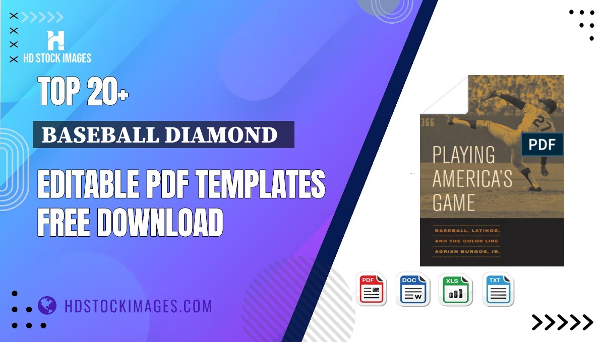 Top 20+ Baseball Diamond   Editable PDF Templates Free Download