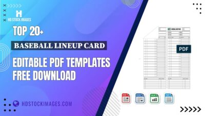 Top 20+ Baseball Lineup Card Editable PDF Templates Free Download