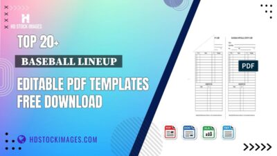Top 20+ Baseball Lineup Editable PDF Templates Free Download