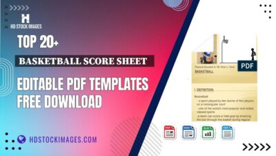 Top 20+ Basketball Score Sheet   Editable PDF Templates Free Download