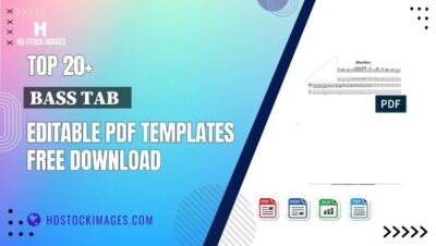 Top 20+ Bass Tab Editable PDF Templates Free Download