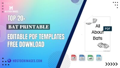 Top 20+ Bat Printable Editable PDF Templates Free Download