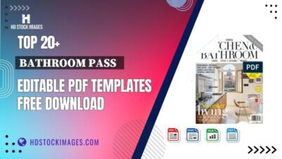 Top 20+ Bathroom Pass   Editable PDF Templates Free Download