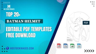 Top 20+ Batman Helmet   Editable PDF Templates Free Download
