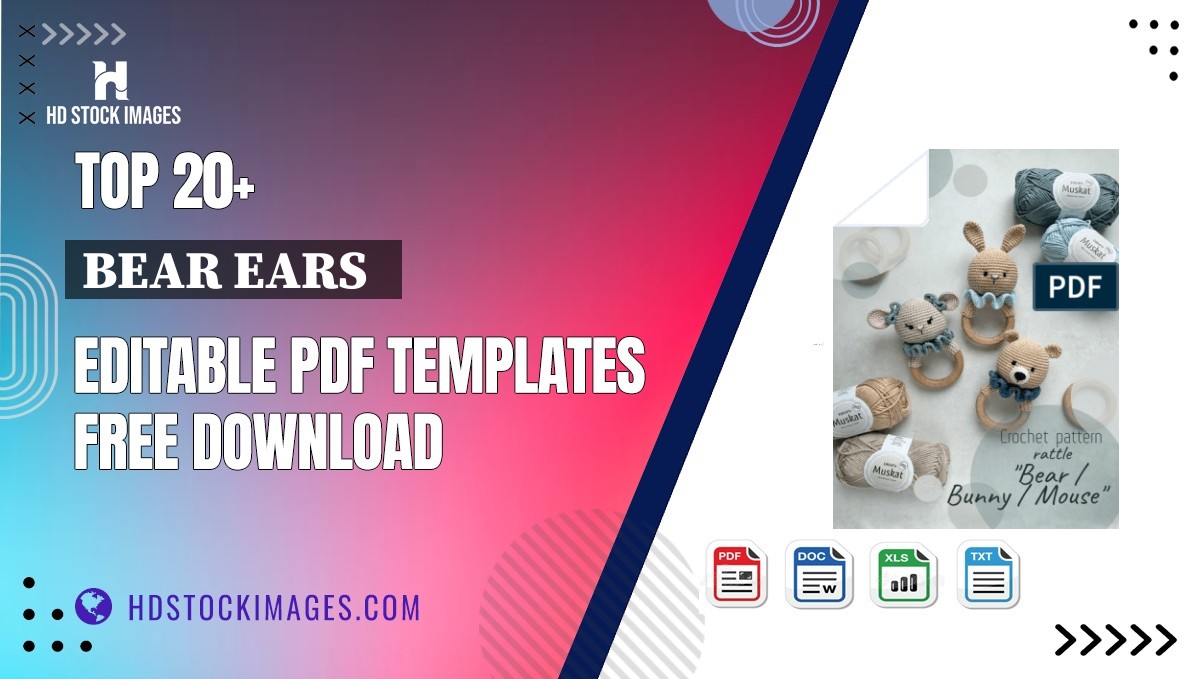 Top 20+ Bear Ears   Editable PDF Templates Free Download