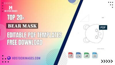 Top 20+ Bear Mask Editable PDF Templates Free Download