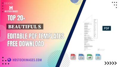 Top 20+ Beautiful S  Editable PDF Templates Free Download