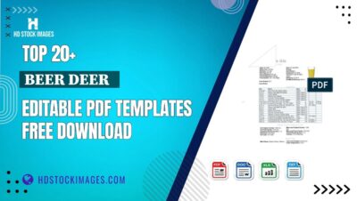 Top 20+ Beer Deer   Editable PDF Templates Free Download