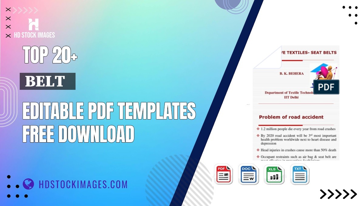 Top 20+ Belt   Editable PDF Templates Free Download