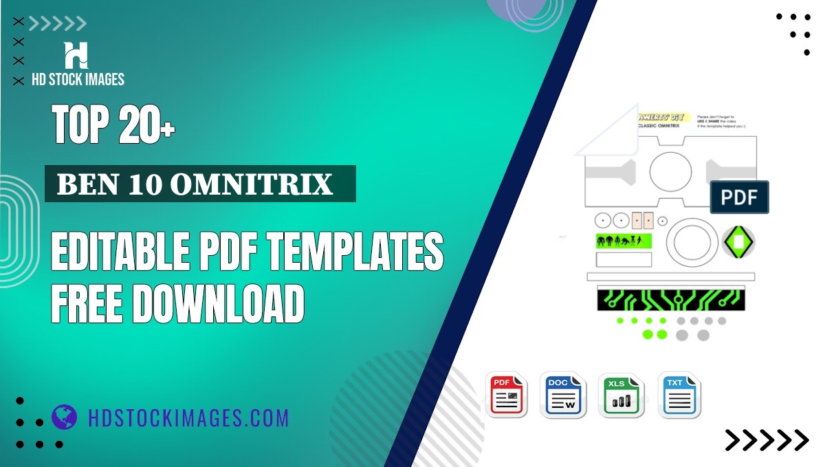 Top 20+ Ben 10 Omnitrix   Editable PDF Templates Free Download