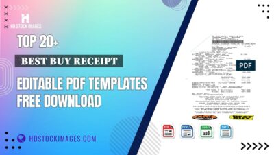 Top 20+ Best Buy Receipt Editable PDF Templates Free Download
