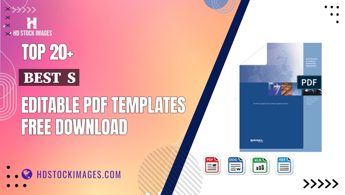 Top 20+ Best  S Editable PDF Templates Free Download