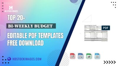 Top 20+ Bi-weekly Budget   Editable PDF Templates Free Download