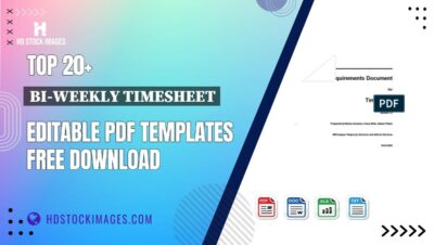 Top 20+ Bi-weekly Timesheet Editable PDF Templates Free Download