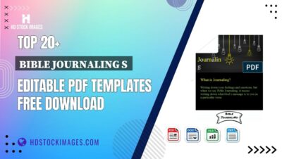 Top 20+ Bible Journaling S  Editable PDF Templates Free Download