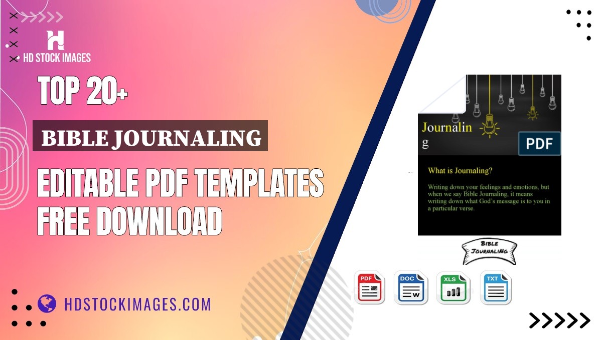 Top 20+ Bible Journaling Editable PDF Templates Free Download