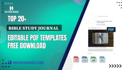 Top 20+ Bible Study Journal   Editable PDF Templates Free Download