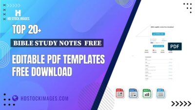 Top 20+ Bible Study Notes  Free Editable PDF Templates Free Download