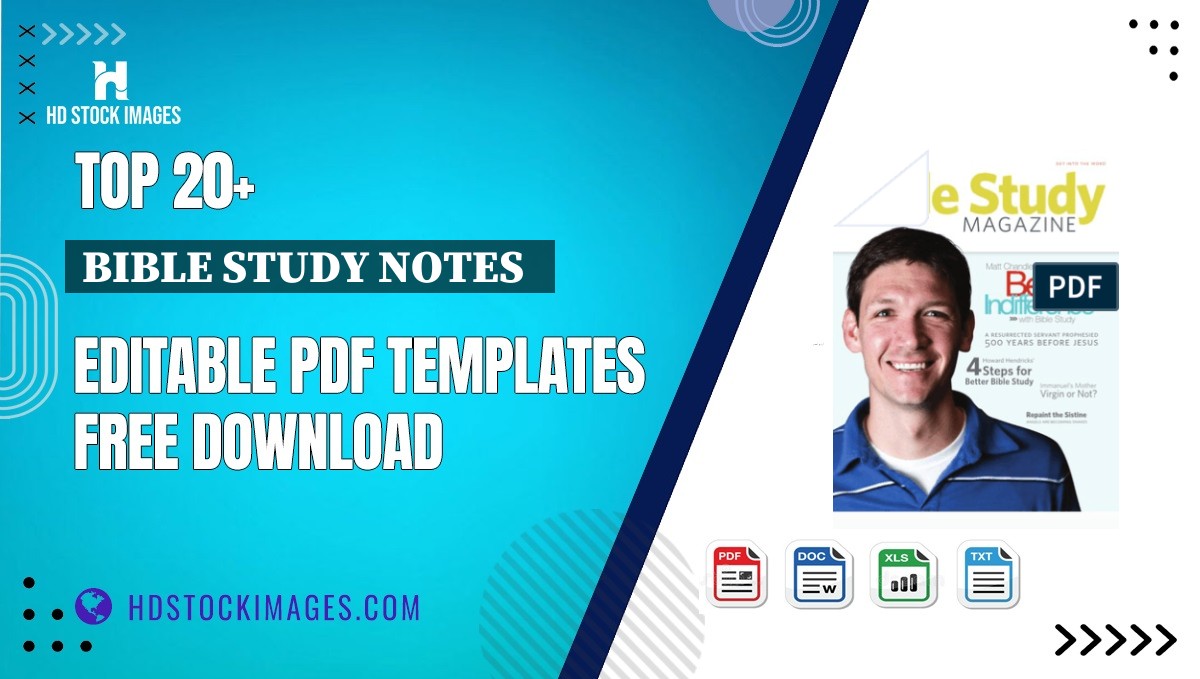 Top 20+ Bible Study Notes   Editable PDF Templates Free Download