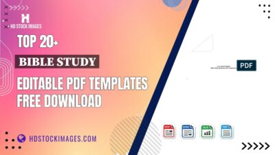 Top 20+ Bible Study Editable PDF Templates Free Download