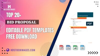 Top 20+ Bid Proposal Editable PDF Templates Free Download