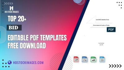 Top 20+ Bid   Editable PDF Templates Free Download