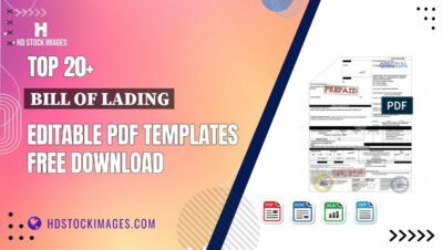 Top 20+ Bill Of Lading Editable PDF Templates Free Download