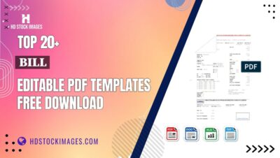 Top 20+ Bill Editable PDF Templates Free Download