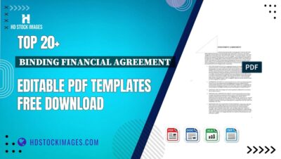 Top 20+ Binding Financial Agreement  Editable PDF Templates Free Download