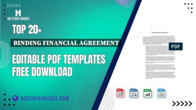 Top 20+ Binding Financial Agreement Editable PDF Templates Free Download