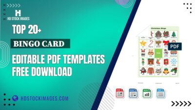 Top 20+ Bingo Card   Editable PDF Templates Free Download